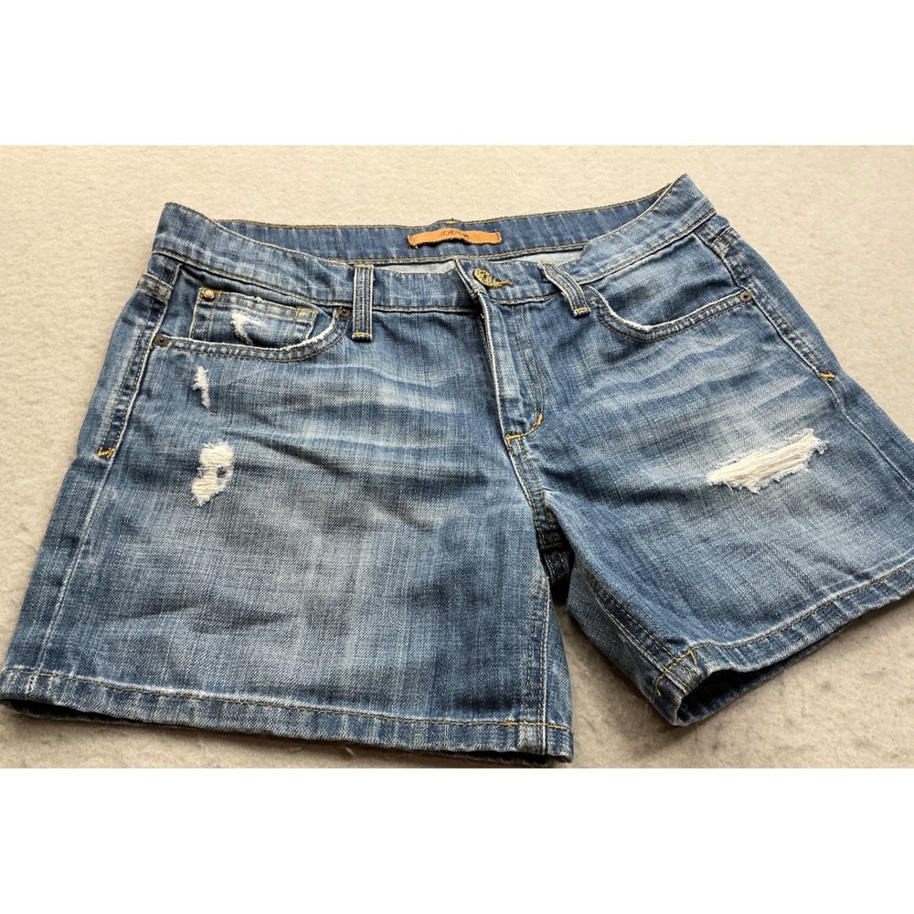 Joe's Jeans Vintage Denim Shorts Distressed Medium Wash Size 27 Casual Summer